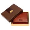  Pánska kožená peňaženka EL FORREST 917-29 s RFID hnedou technológiou 10 x 8,5 x 2 cm