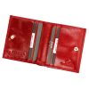  Dámska kožená peňaženka EL FORREST 917-480 s RFID červenou farbou 10 x 8,5 x 2 cm