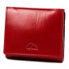  Dámska kožená peňaženka EL FORREST 917-480 s RFID červenou farbou 10 x 8,5 x 2 cm