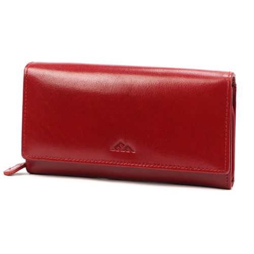  Dámska kožená peňaženka EL FORREST 920-480 s RFID červenou farbou 16,5 x 8,5 x 3,5 cm