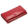  Dámska kožená peňaženka EL FORREST 947-480 s RFID červenou farbou 16,5 x 9,5 x 3,5 cm