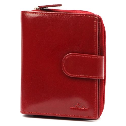  Dámska kožená peňaženka EL FORREST 975-480 s RFID červenou farbou 9,5 x 11,5 x 3,5 cm