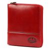  Dámska kožená peňaženka EL FORREST 991-401 s RFID červenou farbou 10 x 11 x 2 cm