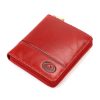  Dámska kožená peňaženka EL FORREST 991-401 s RFID červenou farbou 10 x 11 x 2 cm