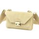  Dámska kožená kabelka cez rameno, crossbody, béžová Luka 24-077, rozmery 20 x 12,5 x 5 cm