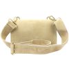  Dámska kožená kabelka cez rameno, crossbody, béžová Luka 24-077, rozmery 20 x 12,5 x 5 cm