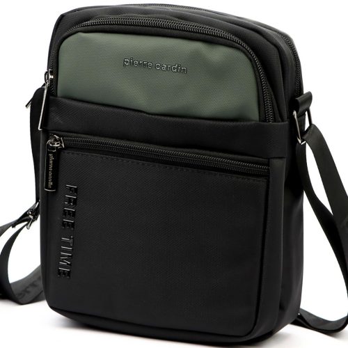  Pánska crossbody kabelka Pierre Cardin 2061 ALAN09 čierna 20 x 24 x 9 cm