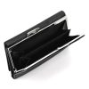  Dámska kožená peňaženka Albatross GN LW-M03 čierna 15 x 9,5 x 2,5 cm