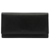  Dámska kožená peňaženka Albatross GN LW-L01 čierna 18,5 x 10 x 3 cm