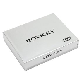    Pánska peňaženka Rovicky N4L-RVT-2 RFID čierna z hovädzej kože