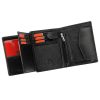  Pánska kožená peňaženka Pierre Cardin YS605 326 čierno-červená 10 x 13 x 3 cm