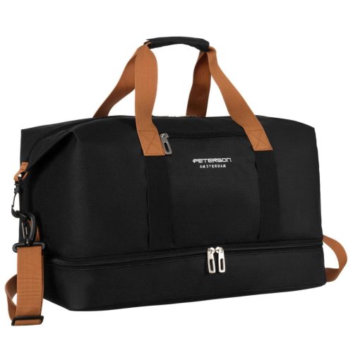  Cestovná taška Peterson PTN 23145 čierna 47 x 30 x 27 cm