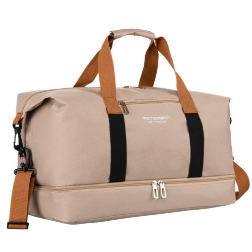  Cestovná taška Peterson PTN 23145 béžová 47 x 30 x 27 cm
