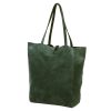 Dámska kožená kabelka cez rameno Patrizia 419-013-05 zelená 38 x 38 x 13 cm