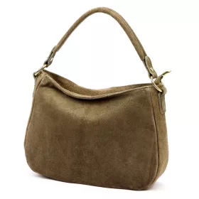    Dámska kožená kabelka Luka 24-085 béžovej farby, taška cez rameno 31 x 23 x 8 cm