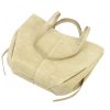 Dámska kožená kabelka cez rameno, crossbody, béžová Luka 24-082 D, rozmery 43 x 30 x 13 cm