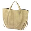  Dámska kožená kabelka cez rameno, crossbody, béžová Luka 24-082 D, rozmery 43 x 30 x 13 cm