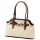  Dámska kožená kabelka cez rameno Luka 24-073 hnedo-béžovej farby 38 x 24 x 12 cm