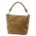  Dámska kožená kabelka cez rameno Luka 24-072 v lieskovo-orieškovej farbe 24 x 20 x 12 cm