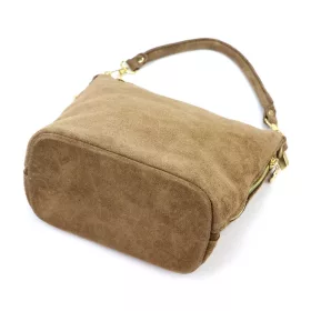    Dámska kožená kabelka cez rameno Luka 24-072 v lieskovo-orieškovej farbe 24 x 20 x 12 cm