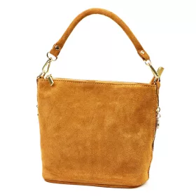    Dámska kožená kabelka cez rameno Luka 24-072 oranžová 24 x 20 x 12 cm