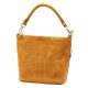  Dámska kožená kabelka cez rameno Luka 24-072 oranžová 24 x 20 x 12 cm