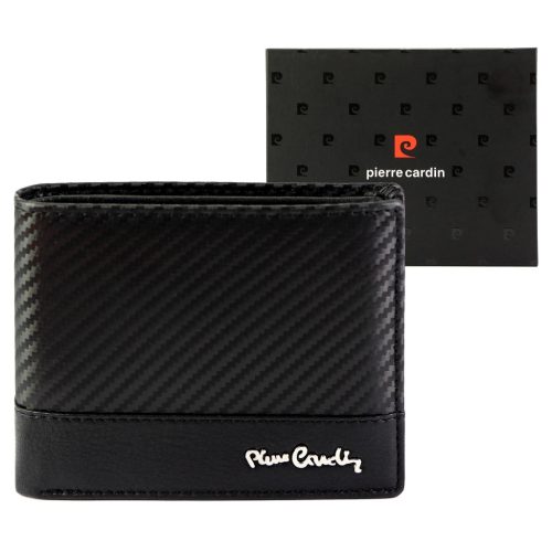 Pierre Cardin YS607 324 fekete férfi bőr pénztárca 12 x 10 x 3 cm