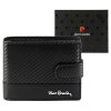 Pierre Cardin YS607 324A fekete férfi bőr pénztárca 12.5 x 10 x 3 cm 