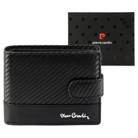    Pánska kožená peňaženka Pierre Cardin YS607 324A čierna 12,5 x 10 x 3 cm