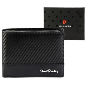    Pánska kožená peňaženka Pierre Cardin YS607 8806 čierna 12 x 9,5 x 3 cm
