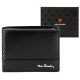 Pierre Cardin YS607 8806 fekete férfi bőr pénztárca 12 x 9.5 x 3 cm 