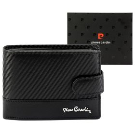   Pánska kožená peňaženka Pierre Cardin YS607 8806A čierna 12,5 x 9,5 x 3 cm
