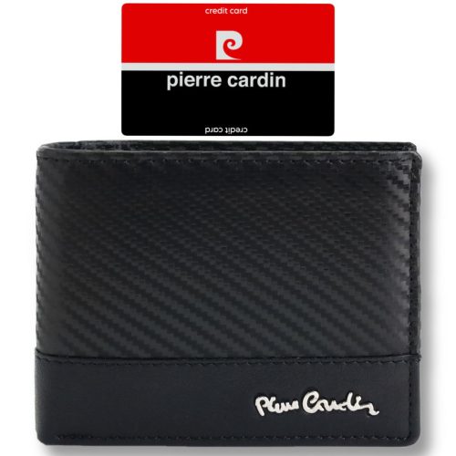 Pierre Cardin YS607 8825 fekete férfi bőr pénztárca 11 x 9 x 2 cm