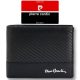 Pierre Cardin YS607 8825 fekete férfi bőr pénztárca 11 x 9 x 2 cm