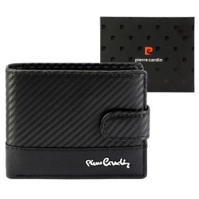    Pánska kožená peňaženka Pierre Cardin YS607 8825A čierna 11,5 x 9 x 2,5 cm