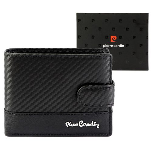 Pierre Cardin YS607 8825A fekete férfi bőr pénztárca 11.5 x 9 x 2.5 cm 
