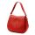  Dámska kožená kabelka cez rameno, crossbody, červená Luka 24-033, rozmery 27 x 21 x 9,5 cm