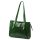  Dámska kožená kabelka cez rameno Florence 54 zelená 36 x 27 x 12 cm
