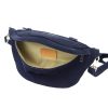 Luka 24-091 navy férfi velúr bőr bőr kézitáska 35 x 15 x 11 cm