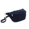 Luka 24-091 navy férfi velúr bőr bőr kézitáska 35 x 15 x 11 cm