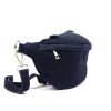 Luka 24-091 navy férfi velúr bőr bőr kézitáska 35 x 15 x 11 cm