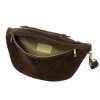 Luka 24-091 sötétbarna női bőr crossbody, oldaltáska 35 x 15 x 11 cm