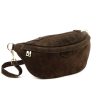 Luka 24-091 sötétbarna női bőr crossbody, oldaltáska 35 x 15 x 11 cm