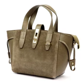    Dámska kožená kabelka Luka 24-092 béžovej farby, crossbody 31 x 20 x 12 cm