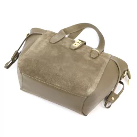    Dámska kožená kabelka Luka 24-092 béžovej farby, crossbody 31 x 20 x 12 cm