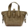  Dámska kožená kabelka Luka 24-092 béžovej farby, crossbody 31 x 20 x 12 cm