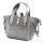  Dámska kožená kabelka Luka 24-092 sivá, crossbody 31 x 20 x 12 cm