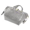  Dámska kožená kabelka Luka 24-092 sivá, crossbody 31 x 20 x 12 cm