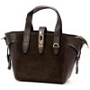  Dámska kožená kabelka Luka 24-092 hnedá, crossbody 31 x 20 x 12 cm