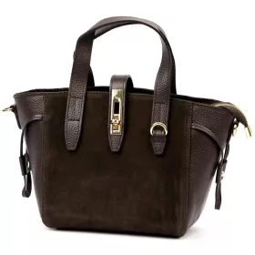    Dámska kožená kabelka Luka 24-092 hnedá, crossbody 31 x 20 x 12 cm